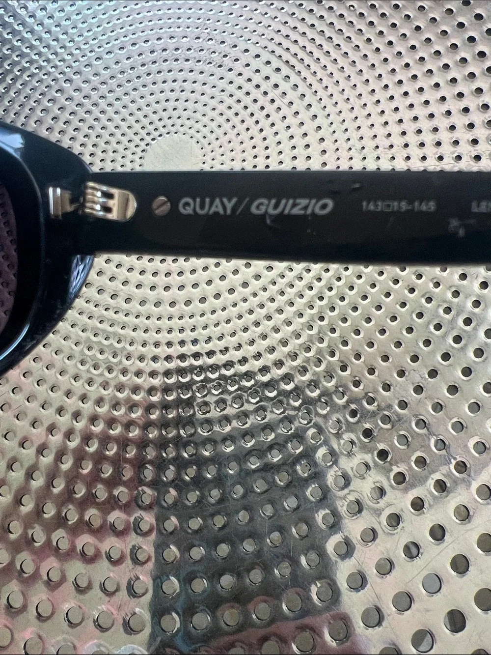 Quay Australia Black Cat-Eye Sunglasses with Dark Smoke Lenses